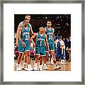 Muggsy Bogues And Dell Curry Framed Print