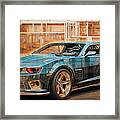 Muscle Car 1065 Chevrolet Camaro Supercar Framed Print