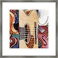 Music Mosaic Framed Print