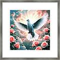 My Dazzling Dove Framed Print