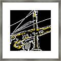 My Logo White Outline Framed Print