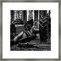 My Muse, The Tractor... Framed Print