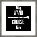 My Wand Choose Me Flute Instrument Framed Print