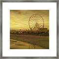 Myrtle Beach Sky Wheel Toned Framed Print