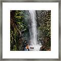Mysterious Waterfall Framed Print