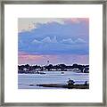 Mystic Harbor From Scenic Overlook Framed Print
