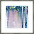 Mystic Rain Abstract Modern Decor Watercolor Ix Framed Print