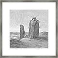 Naomi And Her Daughters-in-law By Gustave Dore V1 Framed Print