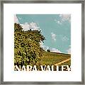 Napa Valley Photo Framed Print