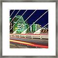 National Conference Centre By Night - Dublin Framed Print