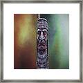 Native American Totem Artistry Framed Print