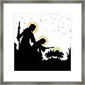Nativity At Dark Framed Print