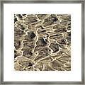 Natural Abstracts - Capricious Sand Patterns In Beige Taupe And Earthy Brown Framed Print