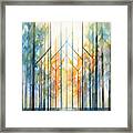 Nature In The Fall Abstract Art Framed Print