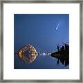 Neowise Comet And Morro Rock Framed Print