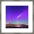 Neowise Comet With A Splash Of Northern Lights Framed Print