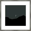 Never Summer Range Moonset Framed Print