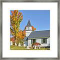 New England White Chapel Granby Vermont Framed Print