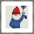 New Years Gnome Framed Print