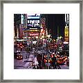 New York City Nights 5 Framed Print