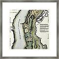 New York Island Northern Part Old Map 1777 Framed Print