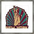 New York Statue Of Liberty Framed Print