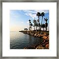 Newport Beach Jetty Balboa Peninsula California Framed Print