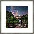 Night At Upper Falls Framed Print