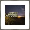 Night Barn Framed Print