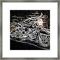 Night Biker Framed Print
