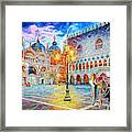 Night Come In Old Europe Framed Print