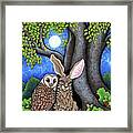 Night Gossips Hare And Owl Determine The Whos Who Framed Print