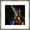 Night On 9th Ave #2 Framed Print