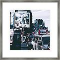 Nightscapes China Town New York Framed Print