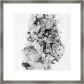 No. 1 Mono - Alcohol Ink Painting Framed Print