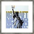 No Draft - No War - No Nukes - Statue Of Liberty Framed Print