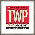 No008 My Twin Peaks Luggage Tag Poster Framed Print