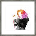 No144 My Carly Simon Watercolor Music Poster Framed Print