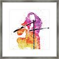 No146 My Ian Anderson Watercolor Music Poster Framed Print