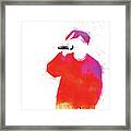 No204 My 2pac Watercolor Music Poster Framed Print