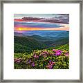 North Carolina Blue Ridge Parkway Landscape Craggy Gardens Nc Framed Print