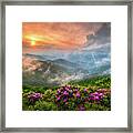 North Carolina Blue Ridge Parkway Spring Appalachian Mountains Nc Framed Print