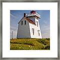 North Rustico Lighthouse Framed Print