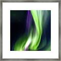 Northern Lights, Aurora Borealis In The Night Sky, Iceland. Framed Print