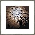 November Gibbous Moon Framed Print