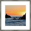 November Sunset In Malibu Framed Print