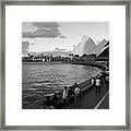Now A Fond Memory In Black And White Framed Print