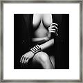 Nude Woman With Jacket 1 Framed Print