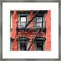 Ny City - Exit Stairs Framed Print