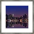 Nyc Skyline New York City Usa Framed Print